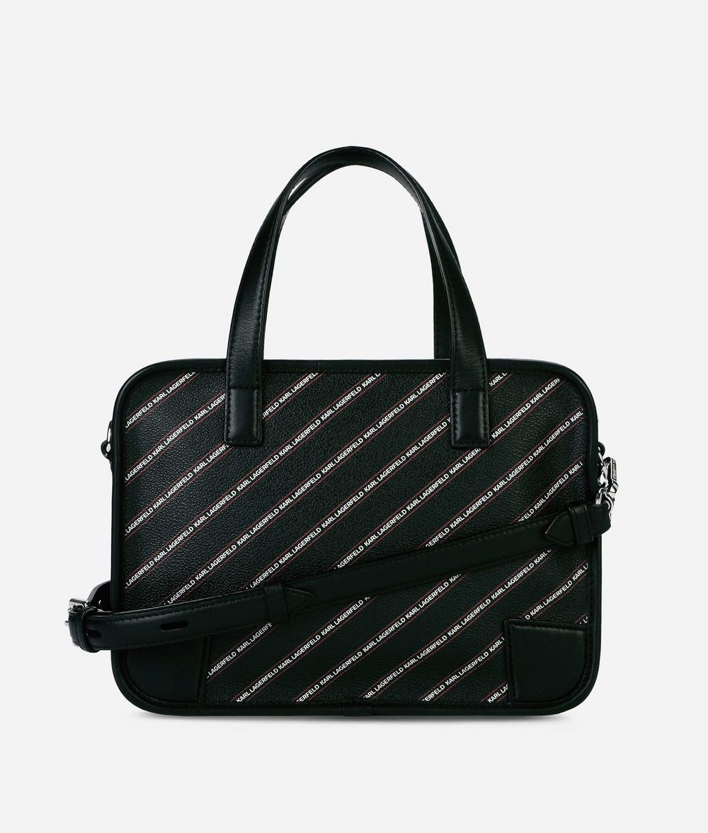 KARL LAGERFELD K/Stripe Logo Bowling Bag Bowling bag Woman d