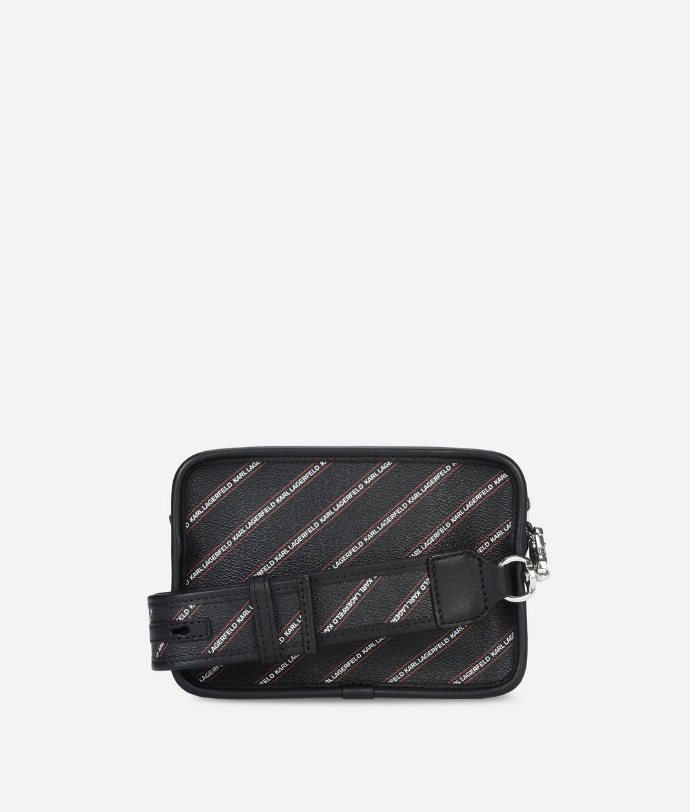 KARL LAGERFELD K/Stripe Logo Crossbody Bag Handbag Woman d