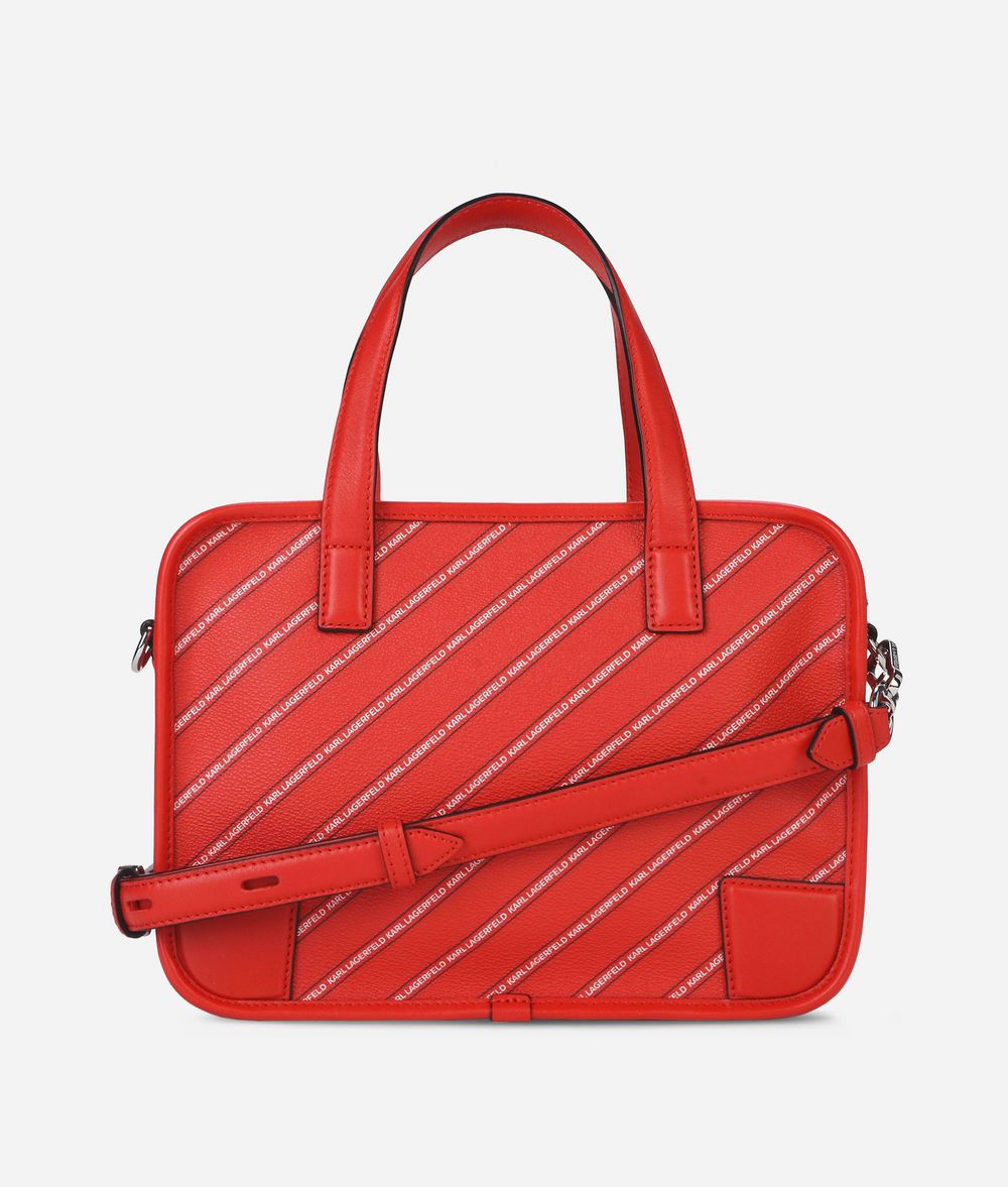 KARL LAGERFELD K/Stripe Logo Bowling Bag Bowling bag Woman d