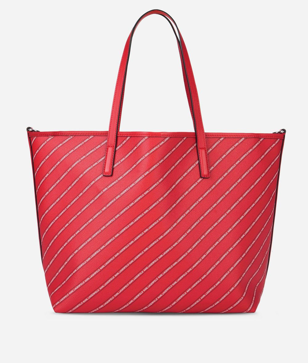 KARL LAGERFELD K/Stripe Logo Shopper Shopper Woman d