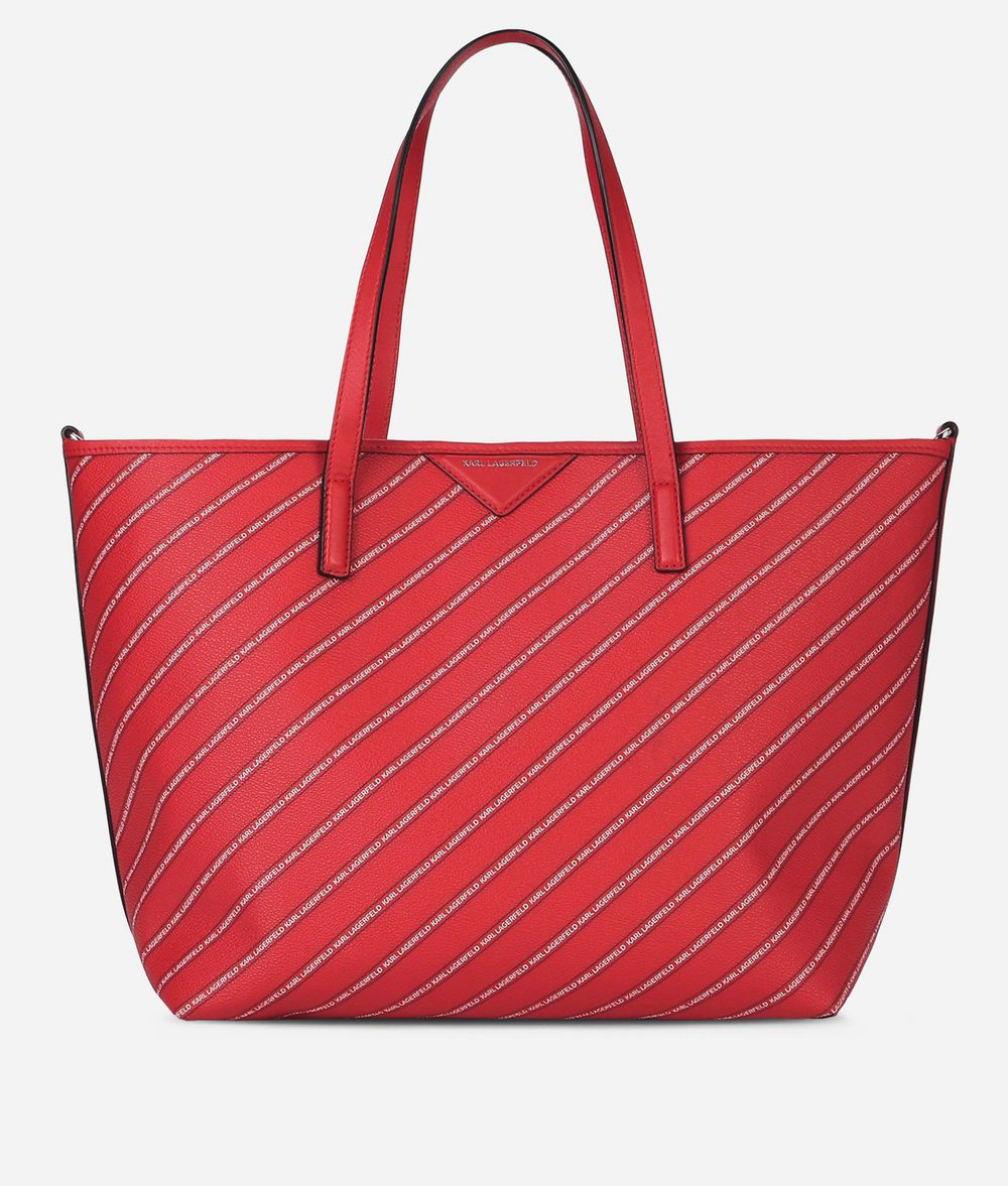 KARL LAGERFELD K/Stripe Logo Shopper Shopper Woman f