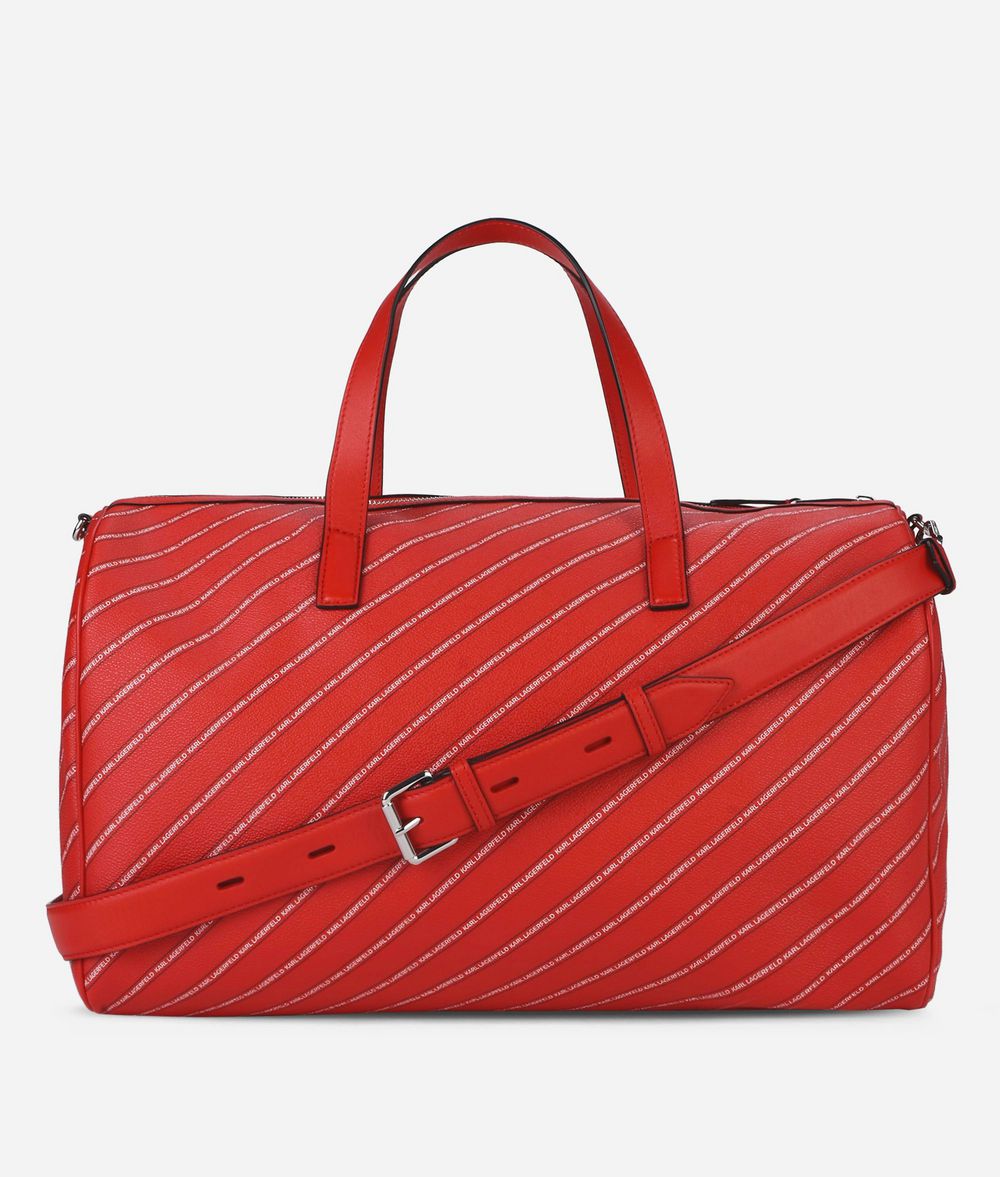 KARL LAGERFELD K/Stripe Weekender mit Logo Handtasche Damen d