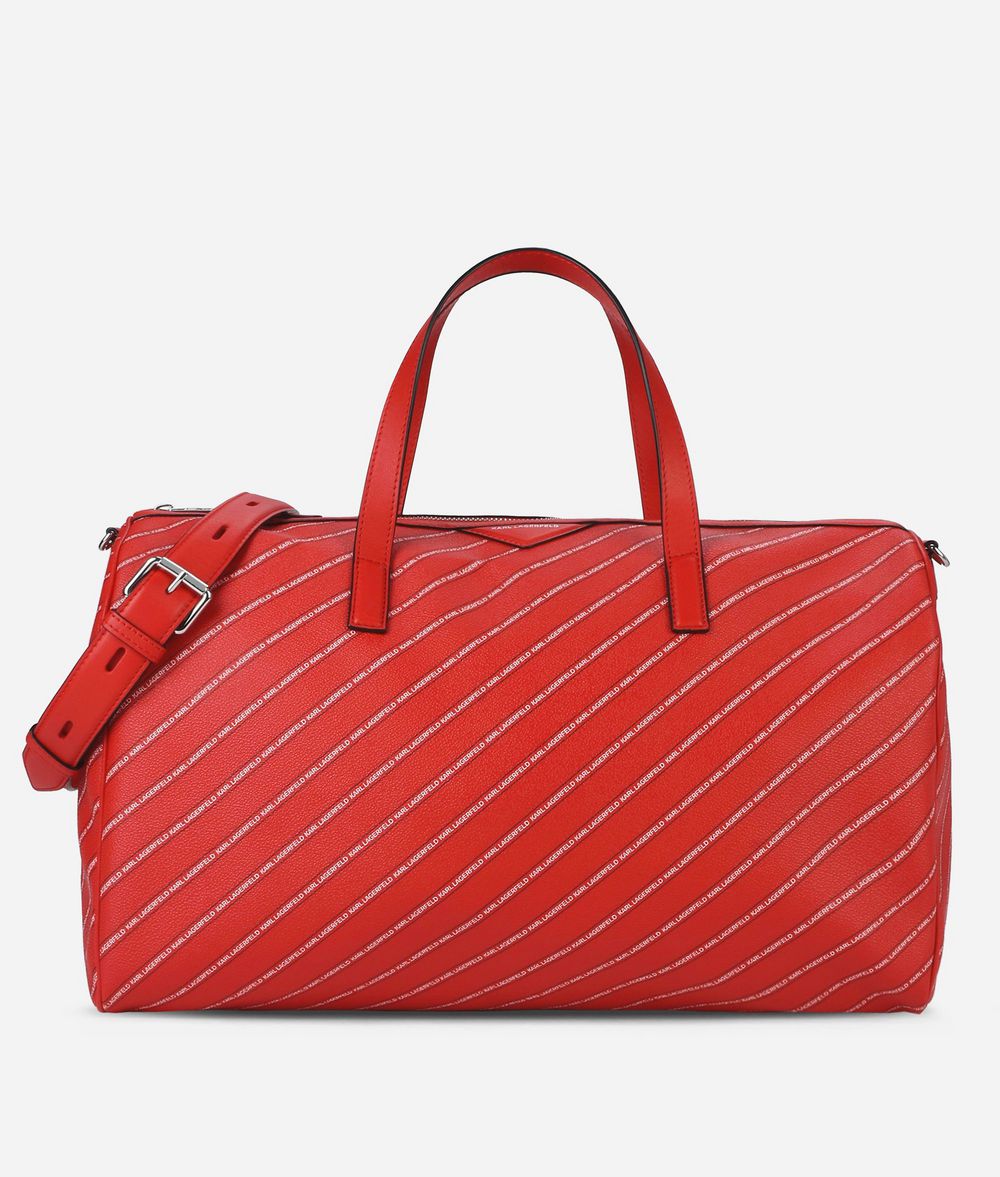 KARL LAGERFELD K/Stripe Weekender mit Logo Handtasche Damen f