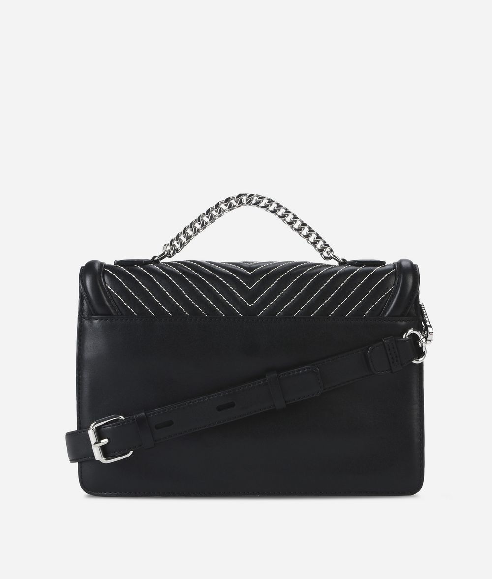 KARL LAGERFELD K/Klassik Quilted Leather Shoulder Bag Handbag Woman d