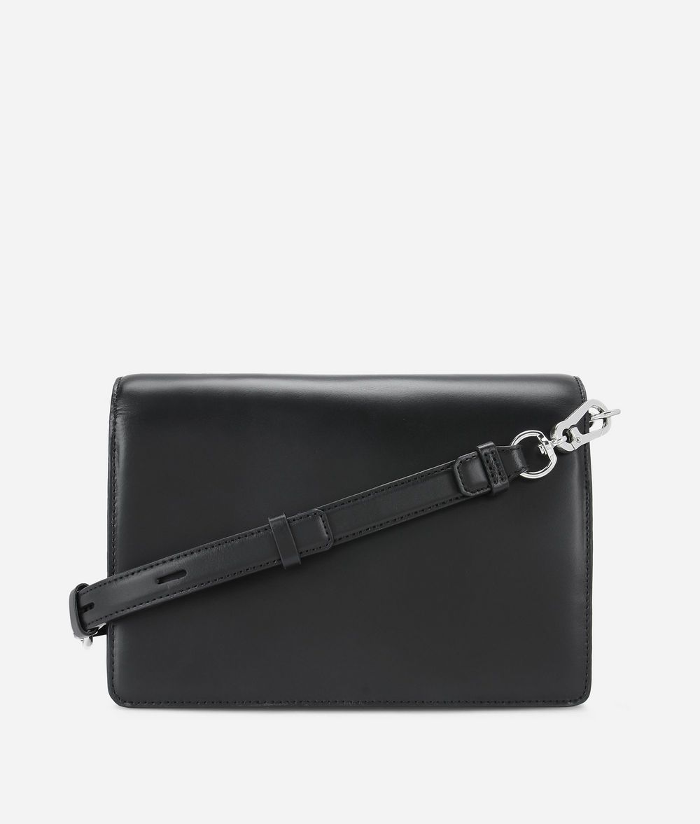 KARL LAGERFELD K/Signature Studs Leather Shoulder Bag Handbag Woman d