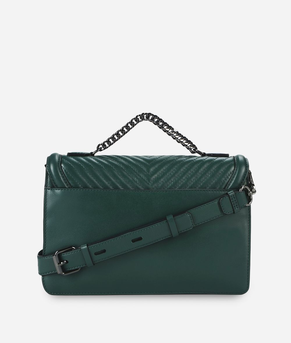 KARL LAGERFELD K/Klassik Schultertasche aus Leder mit gesteppten Details Handtasche Damen d