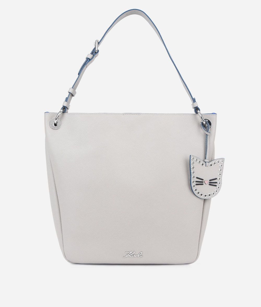KARL LAGERFELD K/Karry All Leather Hobo Bag Hobo Bag Woman f