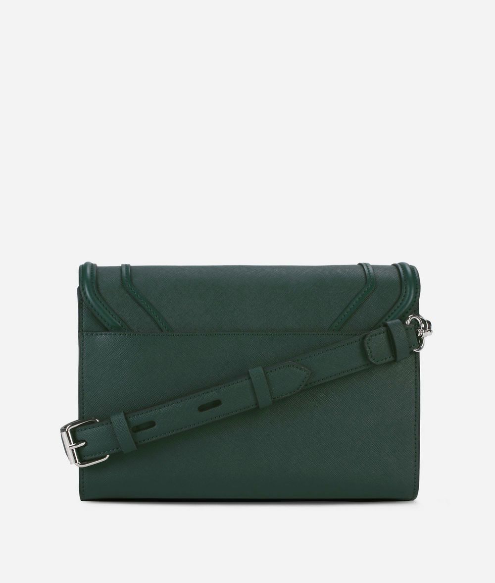 KARL LAGERFELD K/Rocky Leather Shoulder Bag Handbag Woman d