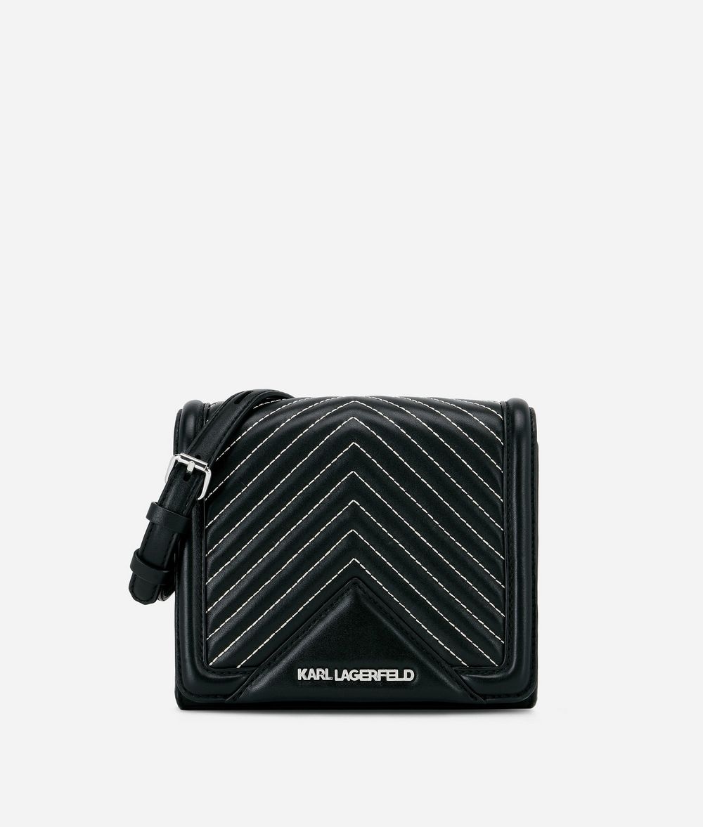 KARL LAGERFELD K/Klassik Quilted Leather Crossbody Bag Crossbody Bag Woman f