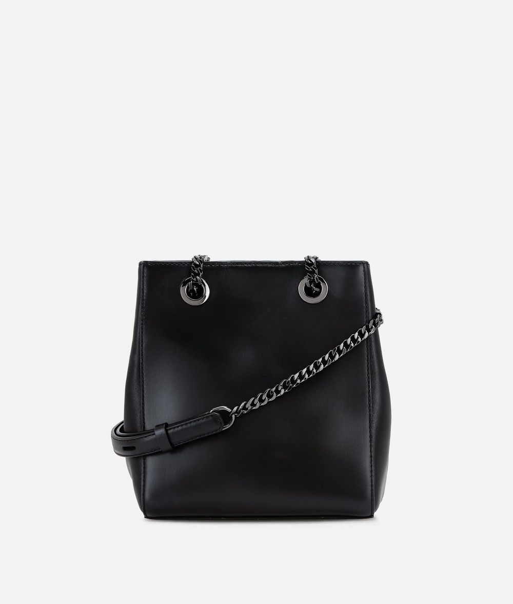 KARL LAGERFELD K/Signature Leather Bucket Bag Drawstring bag Woman d