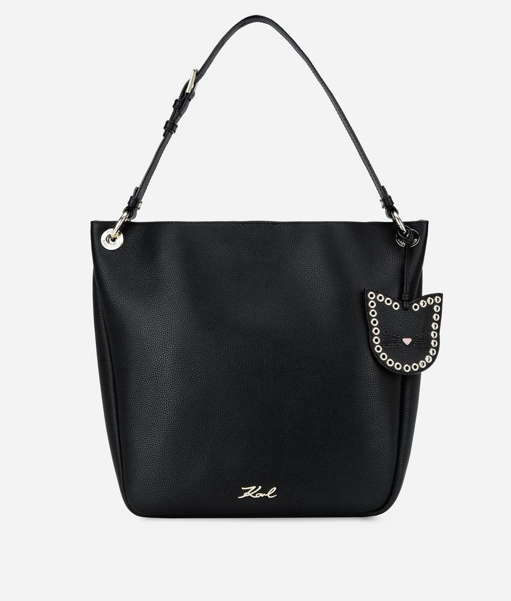 KARL LAGERFELD K/Karry All Leather Hobo Bag Hobo Bag Woman f