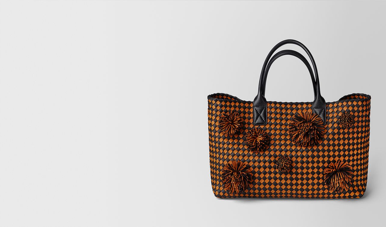 orange/nero intrecciato checker cabat landing