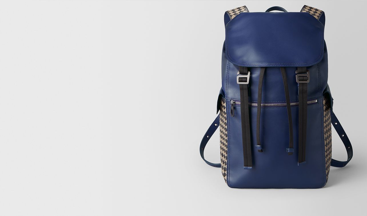 atlantic calf intrecciato checker backpack landing