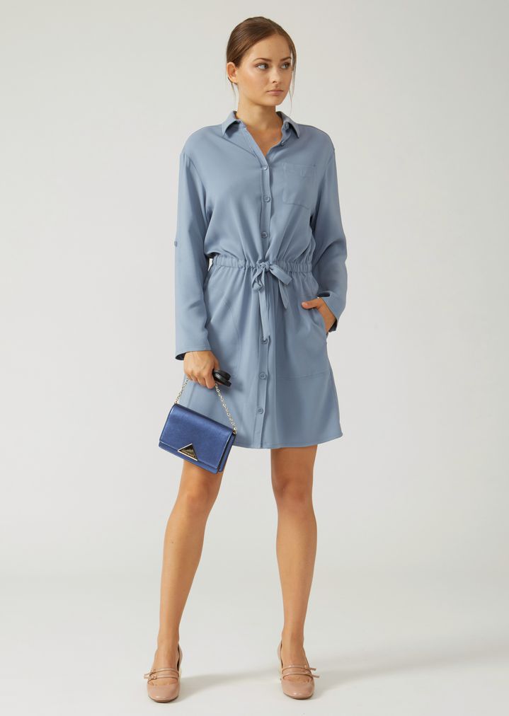 Minibolso bandolera de piel laminada Minibolso bandolera de piel laminada