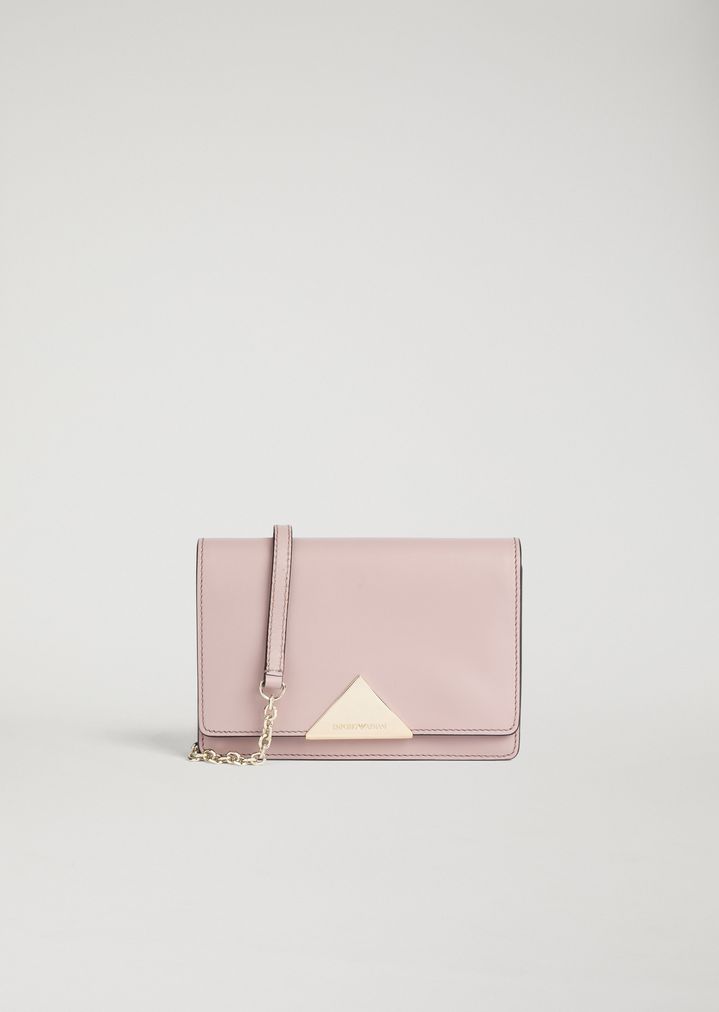 Minibolso bandolera de piel lisa Minibolso bandolera de piel lisa