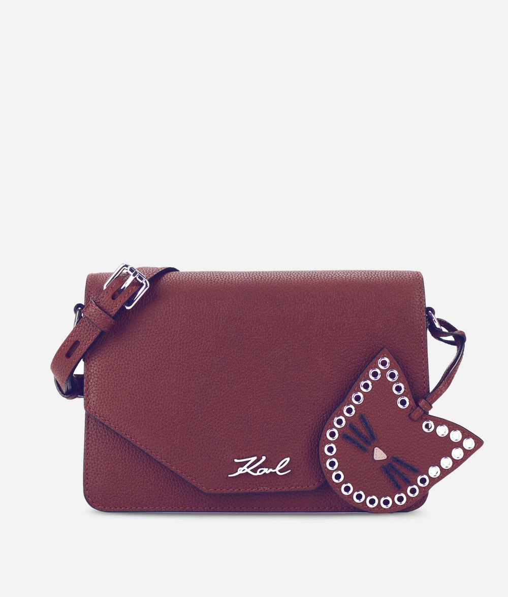 KARL LAGERFELD K/Karry All Leather Shoulder Bag Handbag Woman f