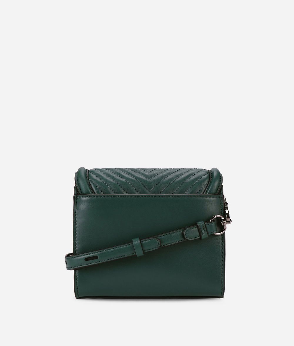 KARL LAGERFELD K/Klassik Umhängetasche aus Leder mit gesteppten Details Crossbody Bag Damen d