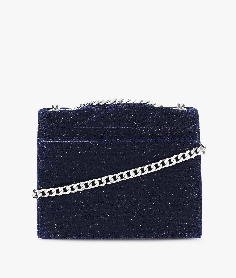 KARL LAGERFELD Karl X Kaia Glitter Velvet Handbag Handbag Woman d