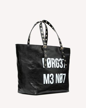 REDValentino BIKERED "ENCRYPTED LOVE NOTES" TOTE