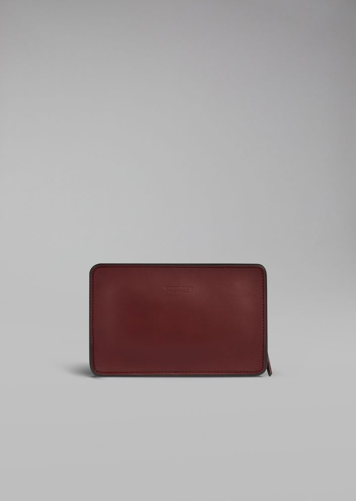 Bolso de mano rígido de piel de becerro lisa Bolso de mano rígido de piel de becerro lisa