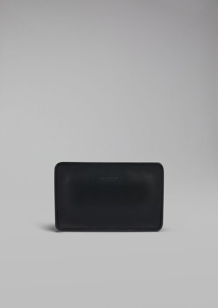 Bolso de mano rígido de piel de becerro lisa Bolso de mano rígido de piel de becerro lisa