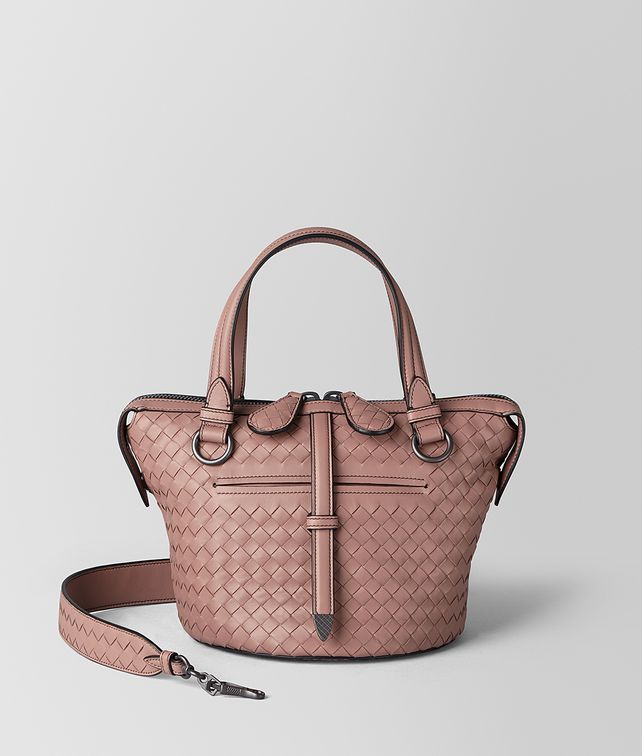 BOTTEGA VENETA SMALL TAMBURA BAG IN INTRECCIATO NAPPA Top Handle Bag Woman fp
