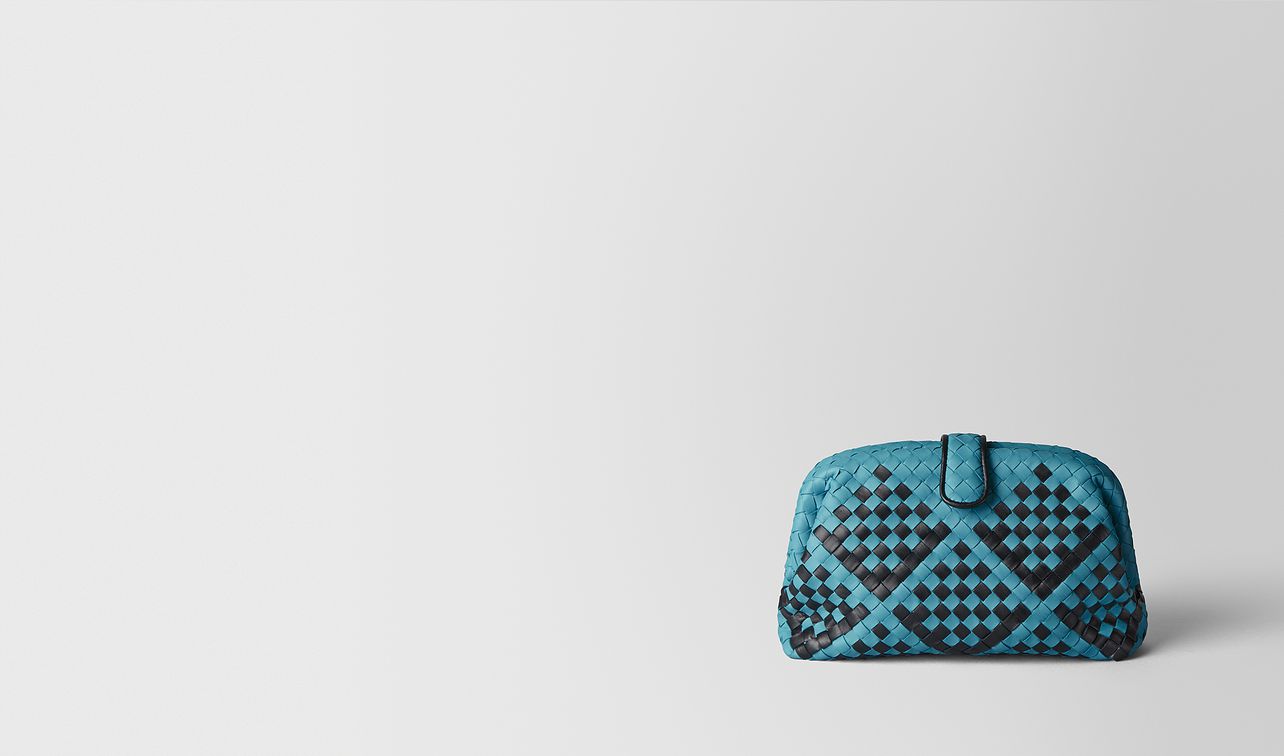 aqua/nero intrecciato nappa checker check the lauren 1980 landing