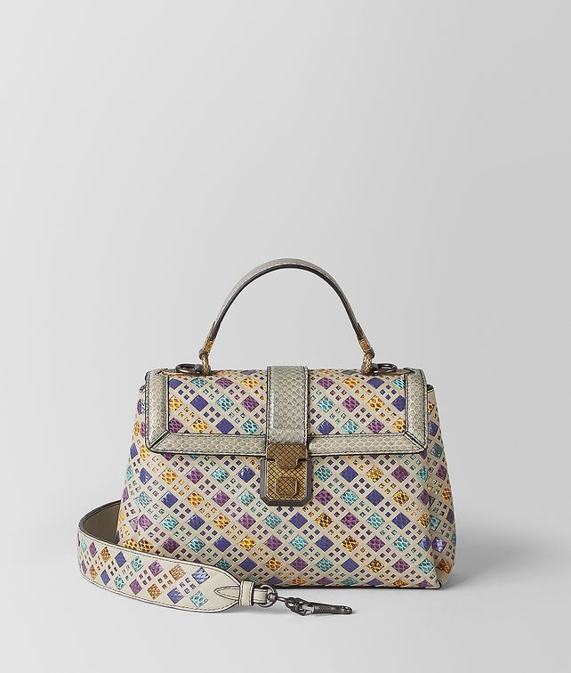 BOTTEGA VENETA MULTICOLOR INTRECCIATO STAINED GLASS PIAZZA BAG Top Handle Bag Woman fp