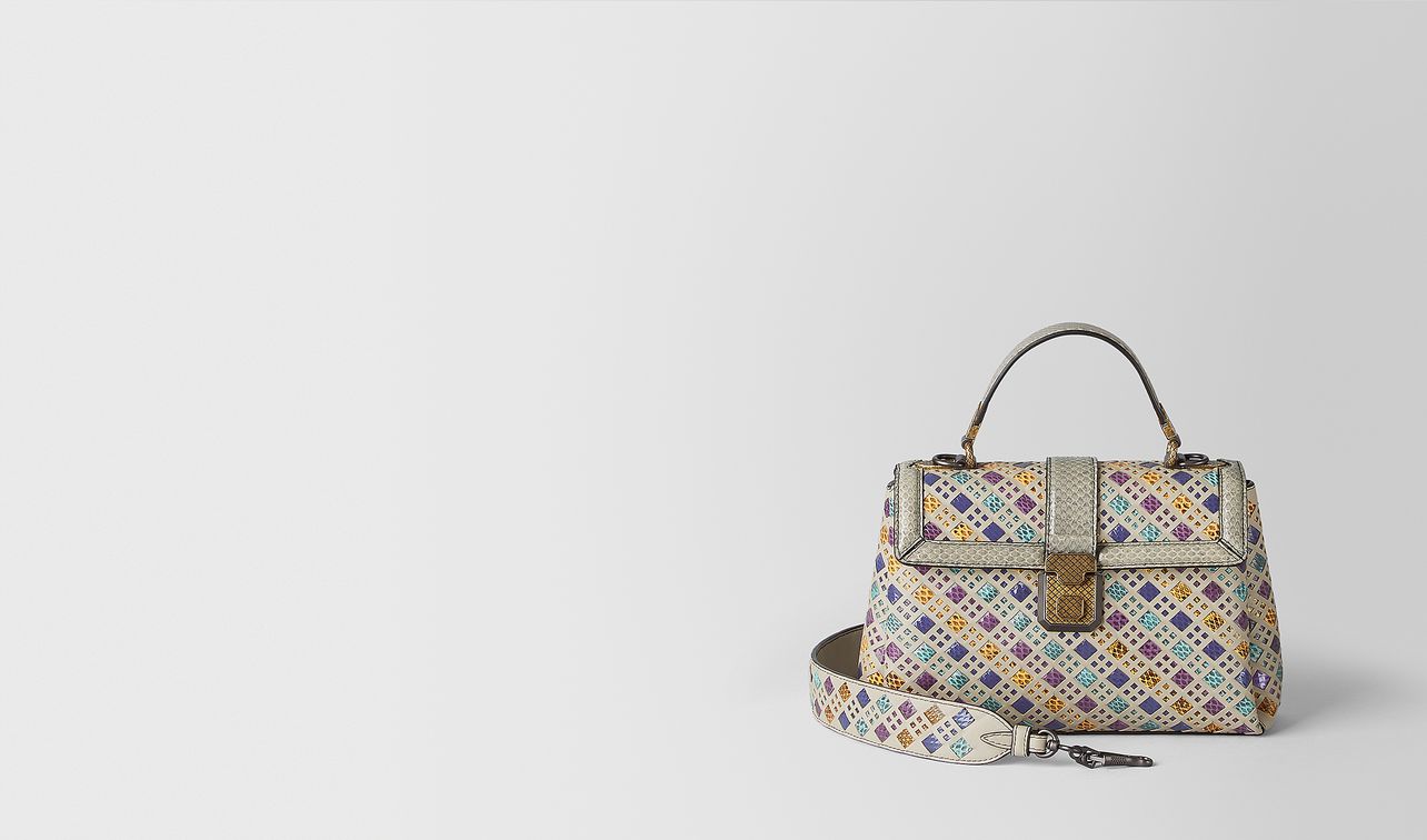 multicolor intrecciato stained glass piazza bag landing