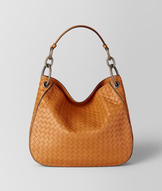 ORANGE INTRECCIATO NAPPA LOOP BAG