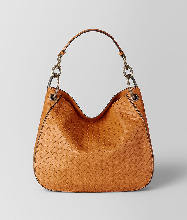 Bottega Veneta Orange Intrecciato Na Loop Bag Bottega Veneta Orange Intrecciato Na Loop Bag Hobo Pickupinshipping Info