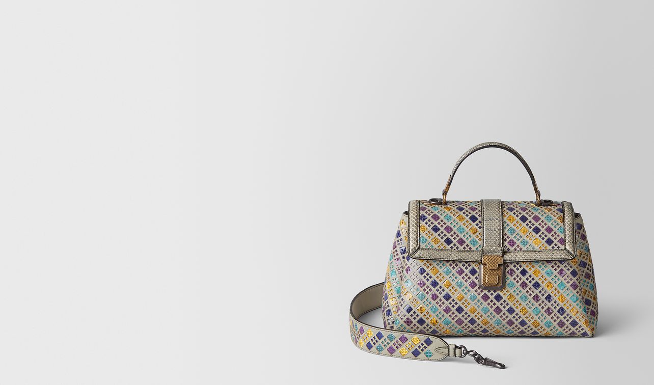 multicolor intrecciato stained glass piazza bag landing