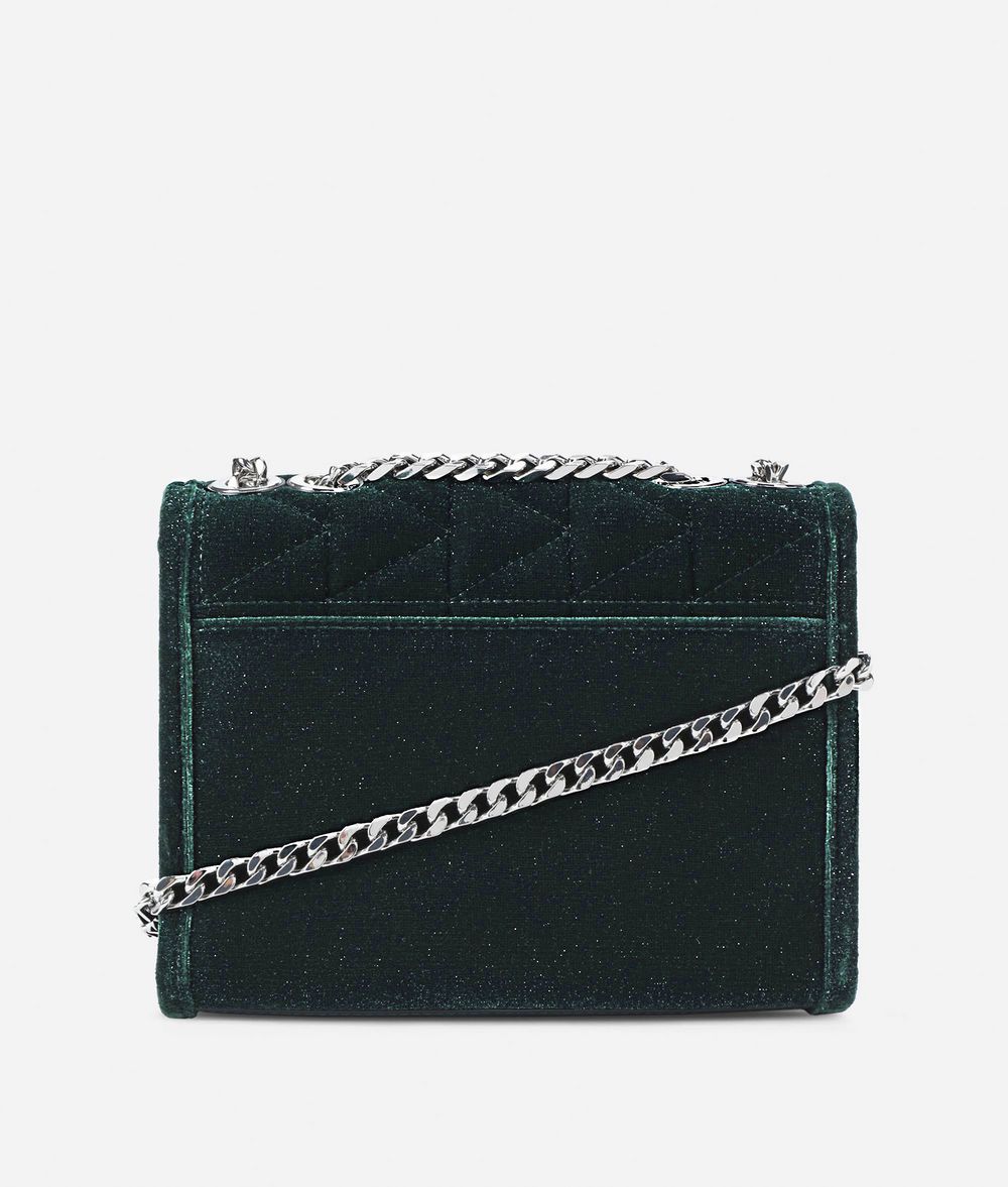 KARL LAGERFELD Karl X Kaia Glitter Velvet Handbag Handbag Woman d