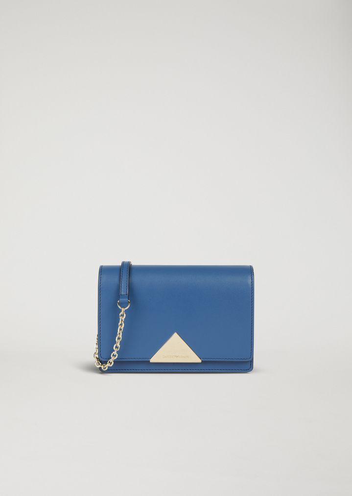 Minibolso bandolera de piel lisa Minibolso bandolera de piel lisa