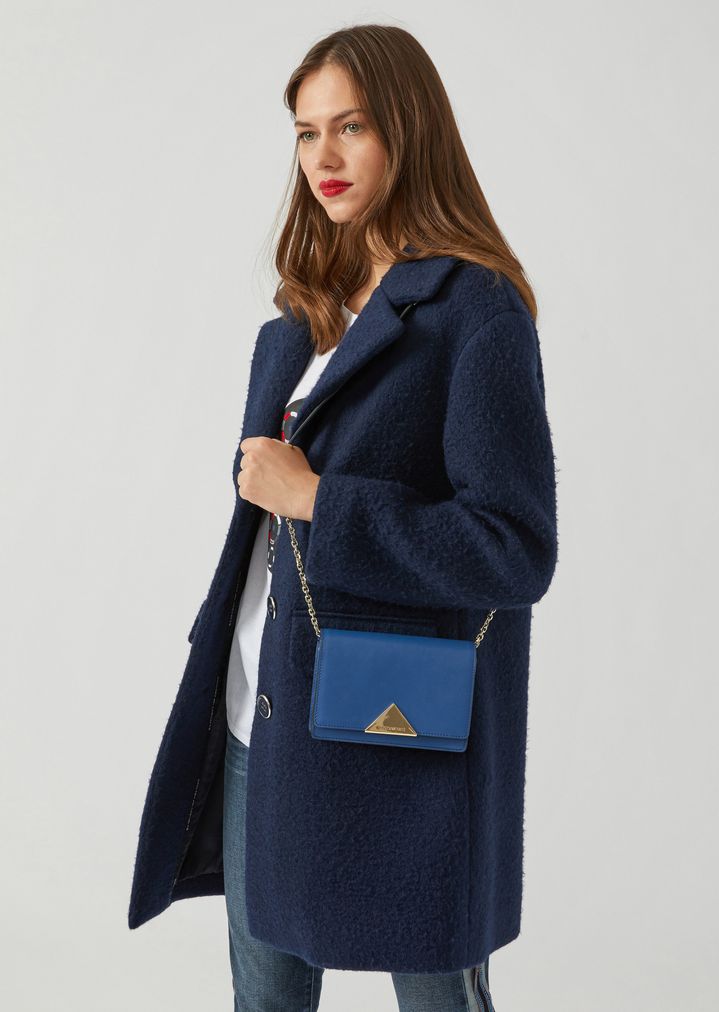 Minibolso bandolera de piel lisa Minibolso bandolera de piel lisa