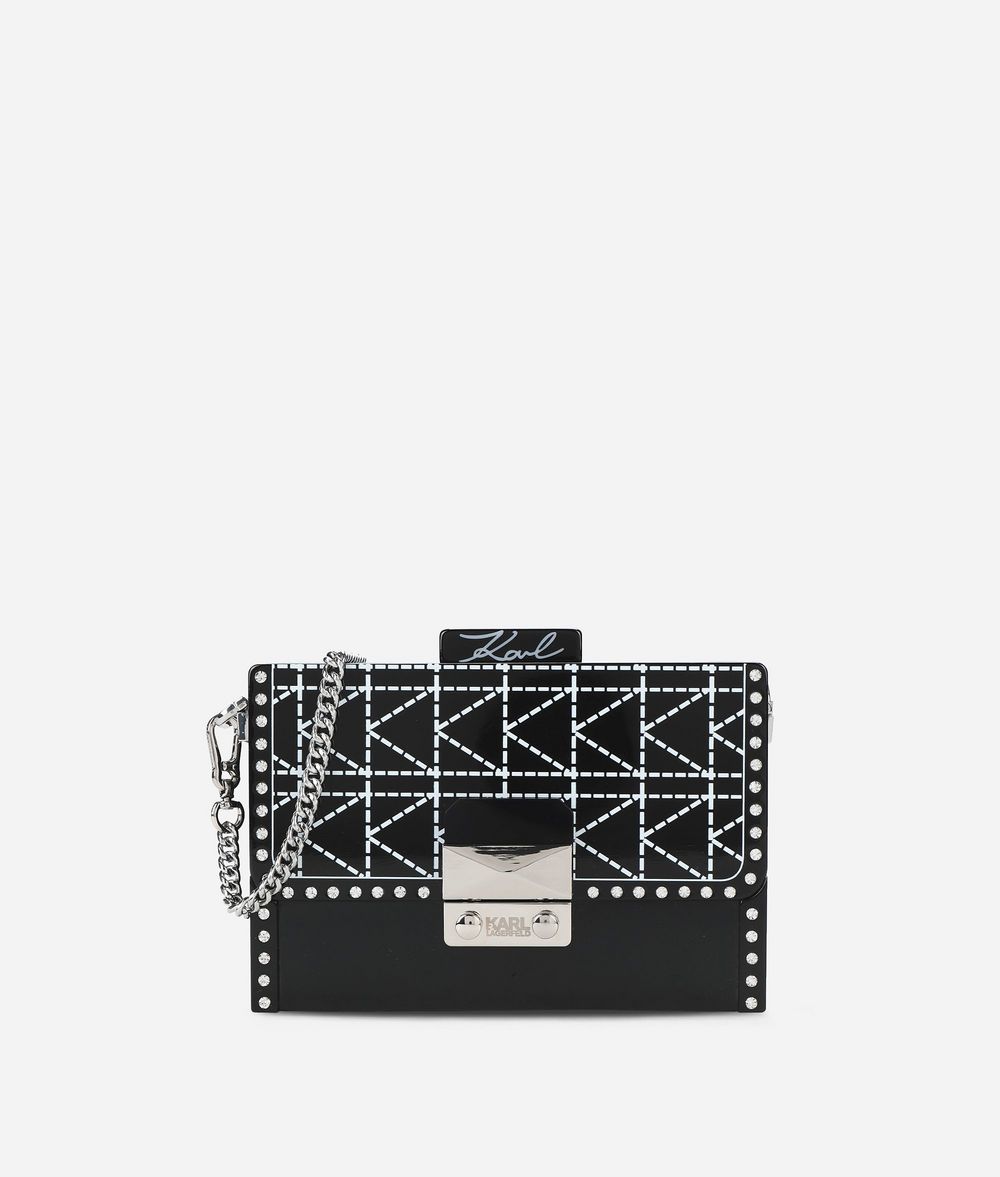 KARL LAGERFELD K/Kuilted Minaudière Clutch Minaudière Woman f