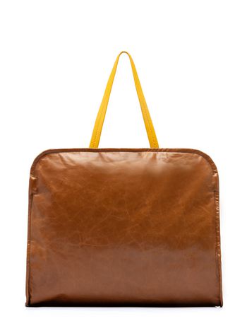Leather Handbags For Women Marni Online Cushion Bag In Beige And Yellow Calfskin