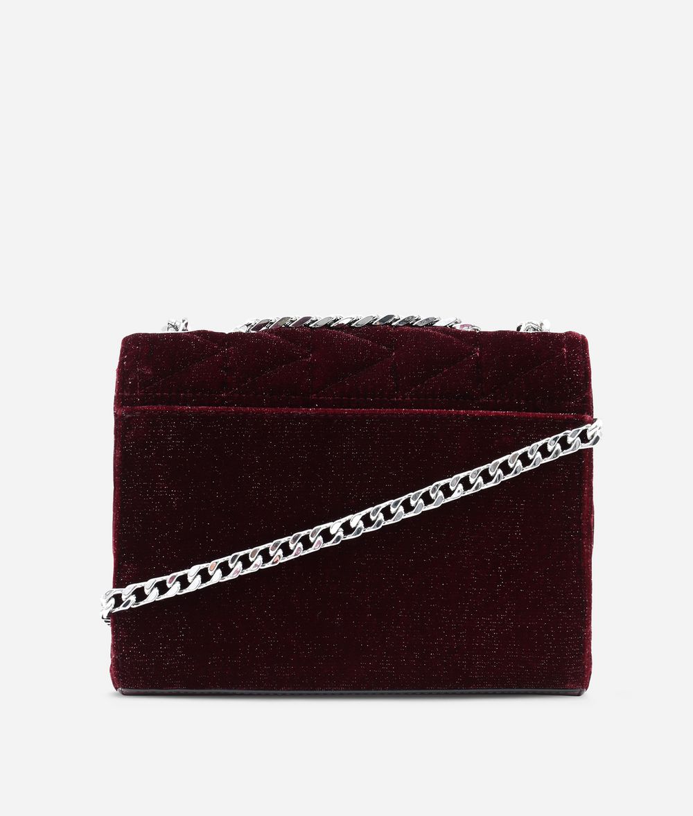KARL LAGERFELD Karl X Kaia Glitter Velvet Handbag Handbag Woman d