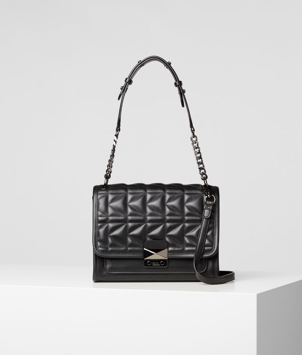 KARL LAGERFELD K/Kuilted Leather Handbag Handbag Woman f