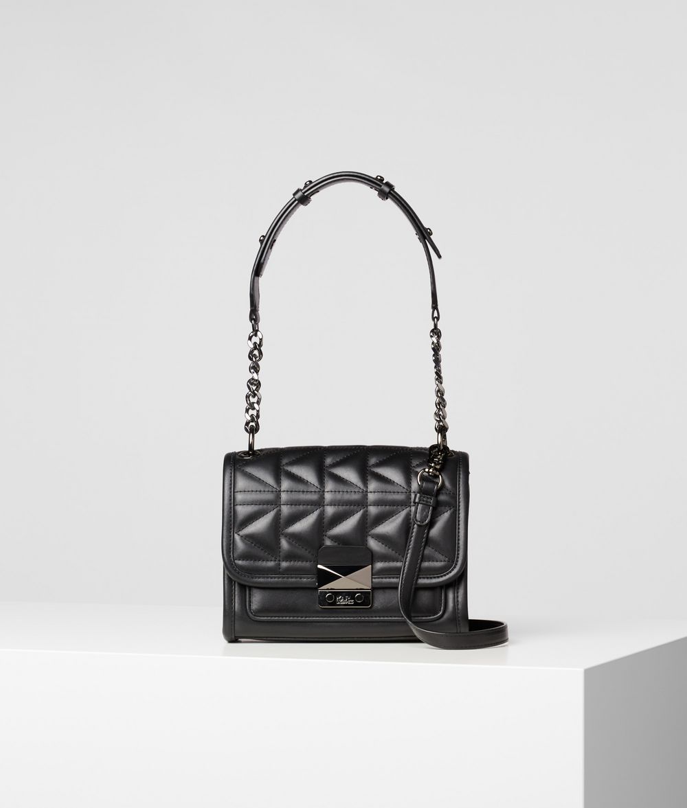 KARL LAGERFELD K/Kuilted mini-sac à main en cuir Sac à main Femme f