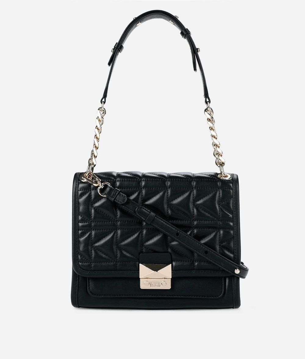 KARL LAGERFELD K/Kuilted Leather Handbag Handbag Woman f