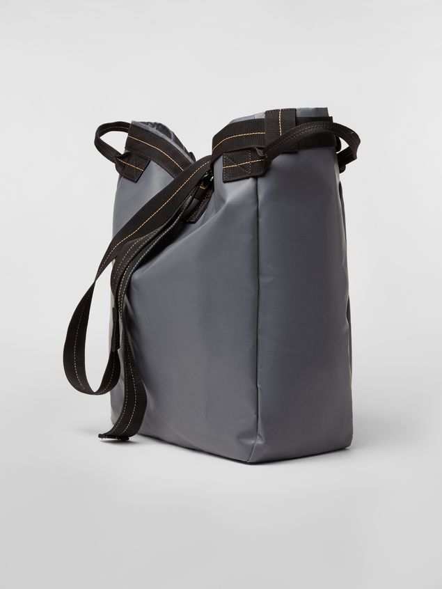 Shoulder Bag Marni Satchel bag in coated PVC gray Man