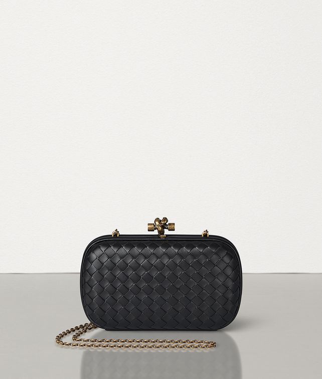 BOTTEGA VENETA CHAIN KNOT IN INTRECCIATO NAPPA Clutch Woman fp