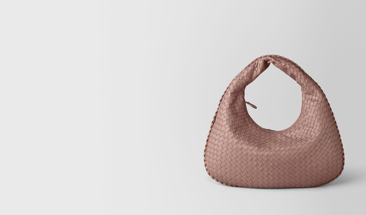 borsa veneta media in intrecciato nappa landing