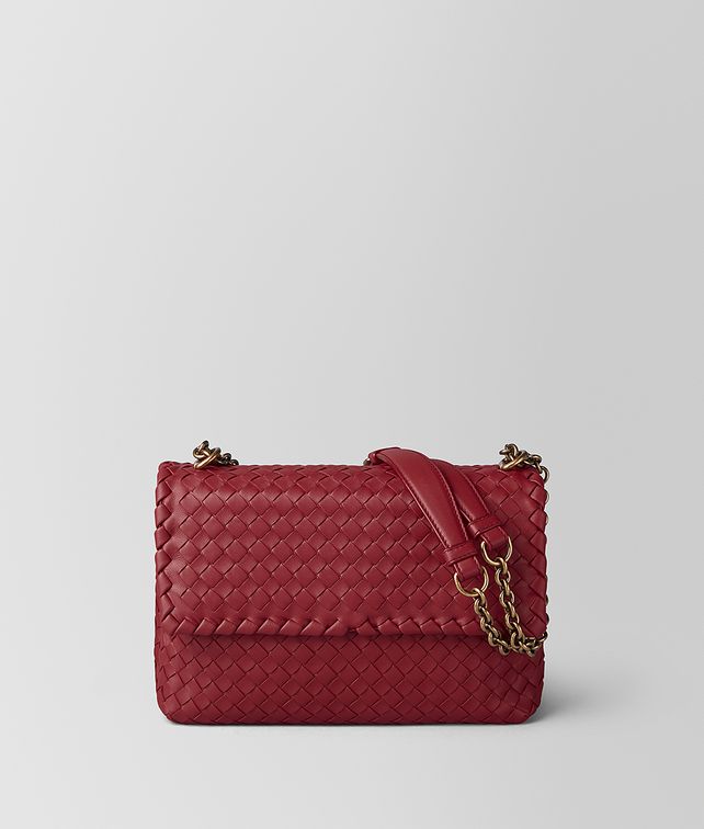 BOTTEGA VENETA SMALL OLIMPIA BAG IN INTRECCIATO NAPPA Shoulder Bag Woman fp