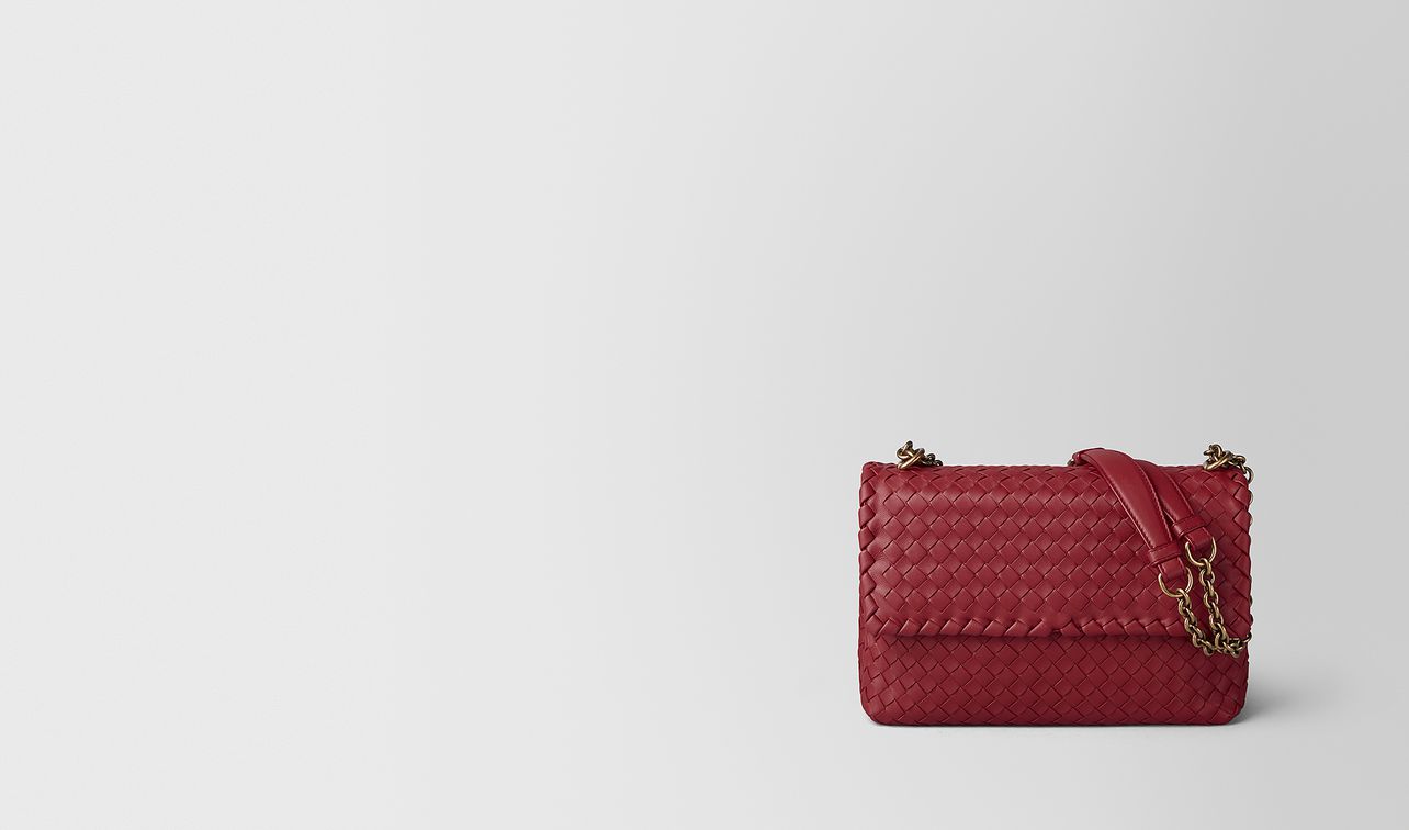 small olimpia bag in intrecciato nappa landing