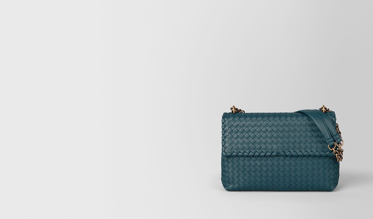 large olimpia bag in intrecciato nappa landing