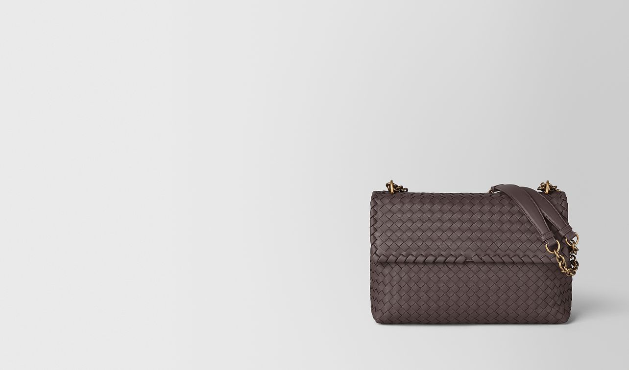 large olimpia bag in intrecciato nappa landing