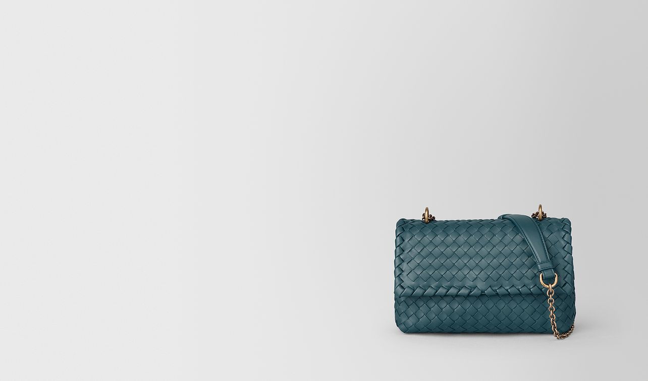 baby olimpia bag in intrecciato nappa landing