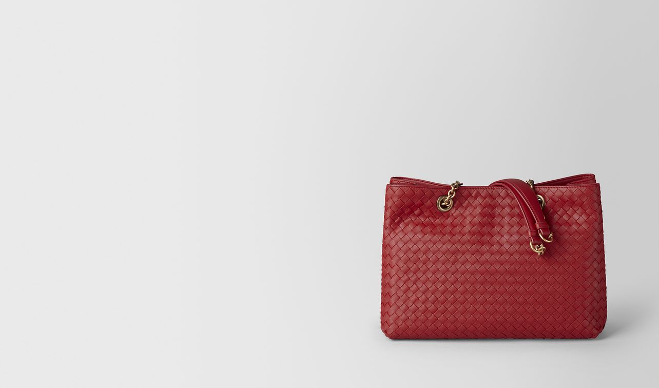 small tote in intrecciato nappa landing